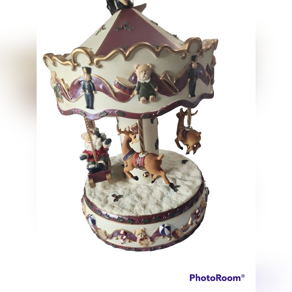 CARLTON CARDS Carousel Music Box Collectible w/ Box - Picture 2 of 8